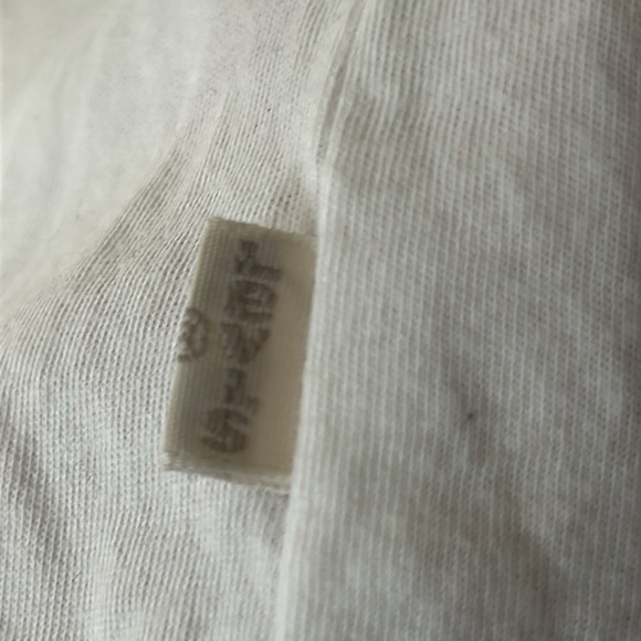 Levi’s perfect ringer white tee with red trim round neck size L San Francisco - Picture 4 of 6